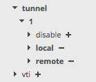 disable ipsec tunnel on edgerouter